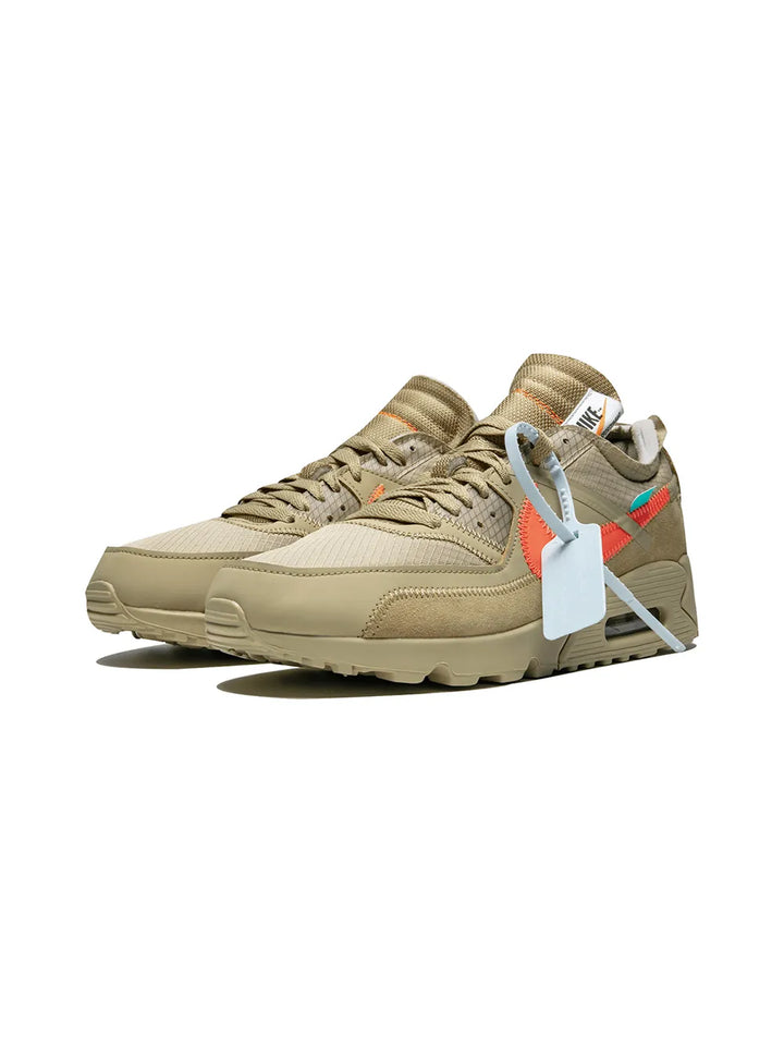 X Off-White The 10: Air Max 90 Off-White/Desert Ore Sneakers