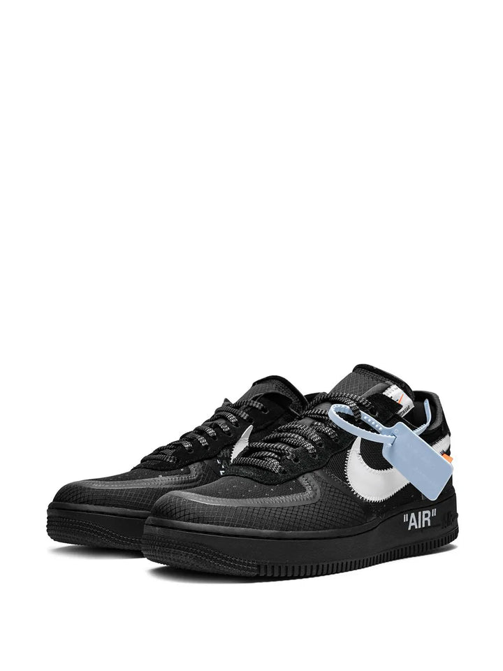 X Off-White The 10: Air Force 1 Low Black Sneakers