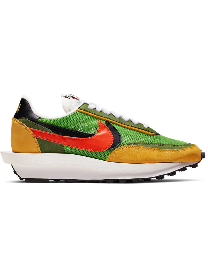 X Sacai Ldwaffle Green Gusto Sneakers