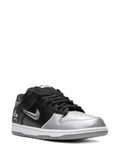 X Supreme Sb Dunk Low Og Qs Jewel Swoosh Silver/Black Sneakers