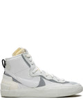 X Sacai Blazer Mid Triple White Sneakers