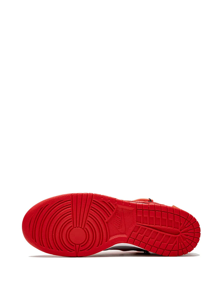 X Off-White Dunk Low University Red Sneakers