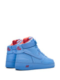 X Just Don Air Force 1 Varsity Blue High-Top Sneakers