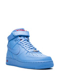 X Just Don Air Force 1 Varsity Blue High-Top Sneakers