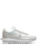 X Sacai Ldwaffle White Nylon Sneakers