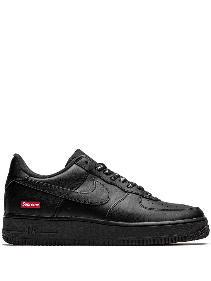 X Supreme Air Force 1 Low Mini Box Logo Black Sneakers