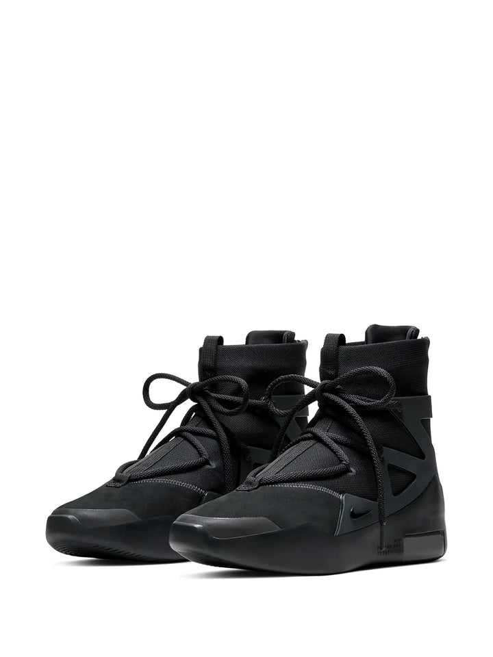 X Fear Of God Air 1 Triple Black Sneakers