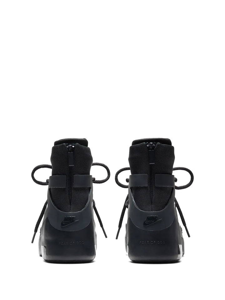 X Fear Of God Air 1 Triple Black Sneakers