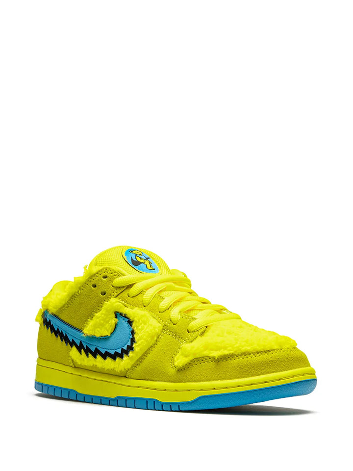 X Grateful Dead Sb Dunk Low Yellow Bear Sneakers