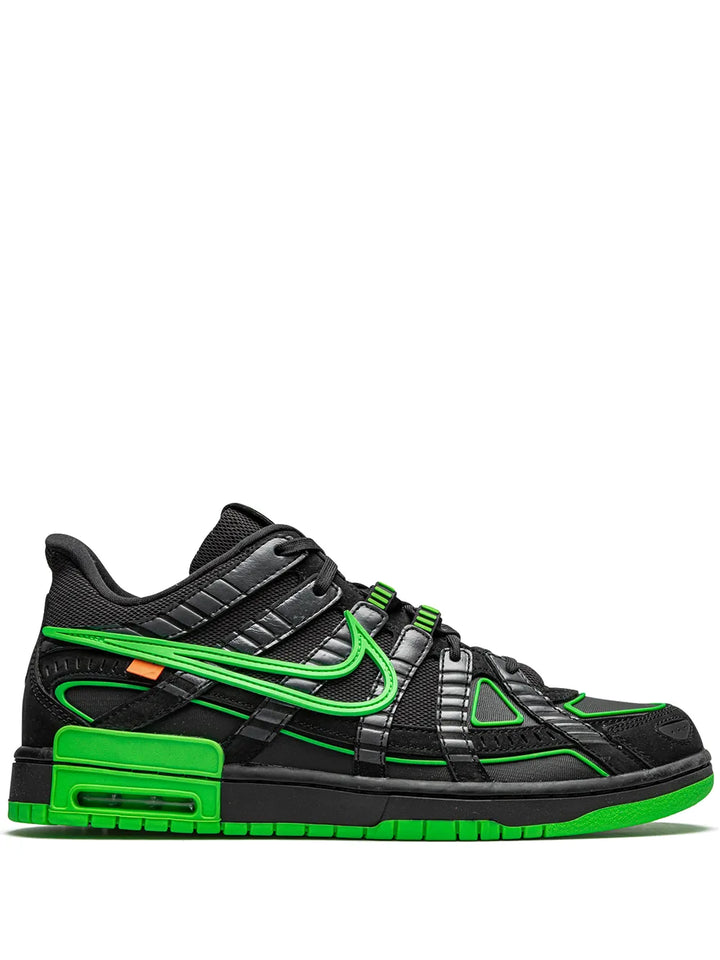 X Off-White Air Rubber Dunk Green Strike Sneakers