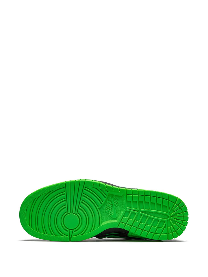 X Off-White Air Rubber Dunk Green Strike Sneakers