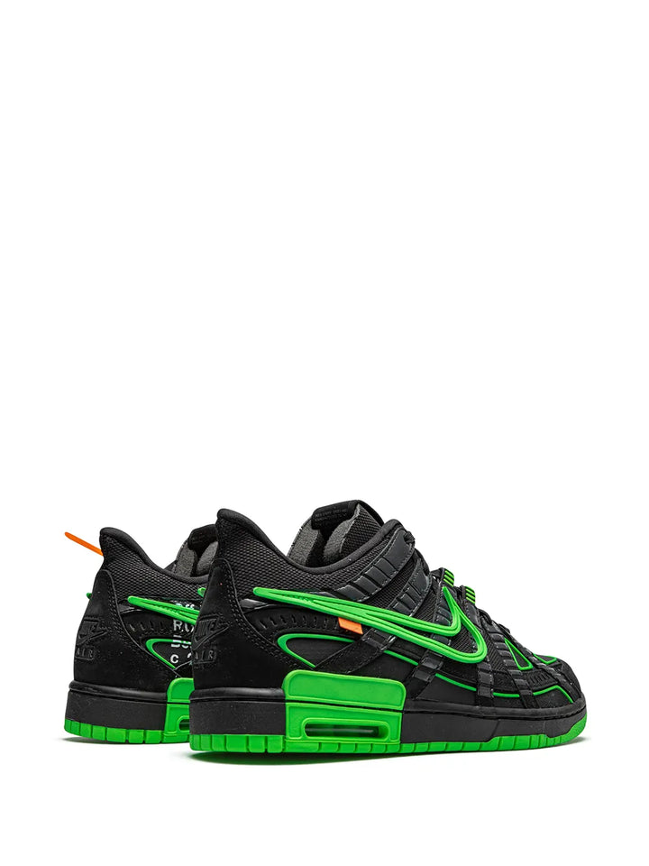 X Off-White Air Rubber Dunk Green Strike Sneakers