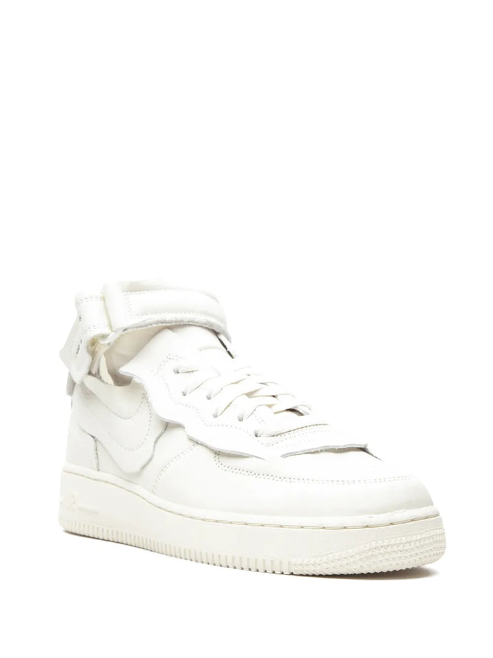 X Comme Des Gar n Air Force 1 Mid White Sneakers