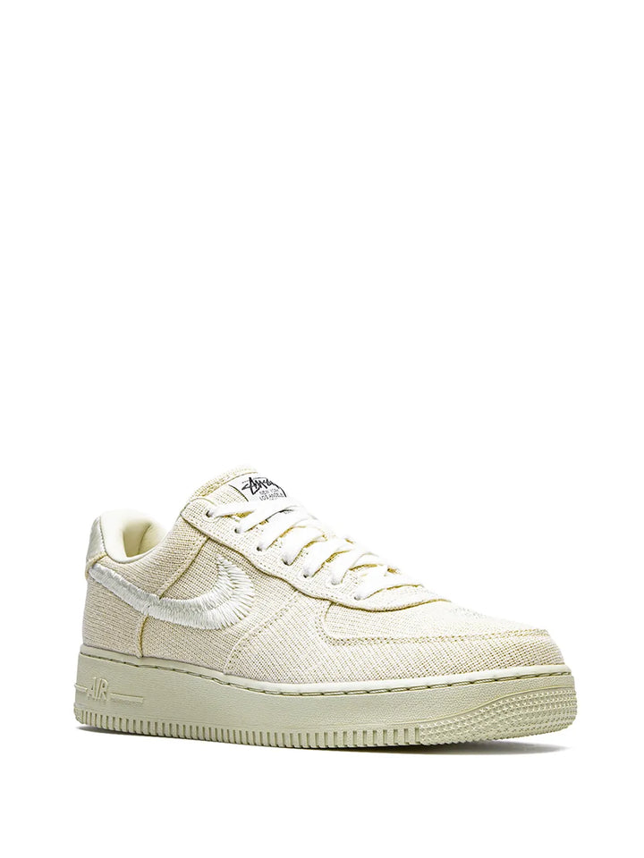 X Stussy Air Force 1 Low Fossil Sneakers