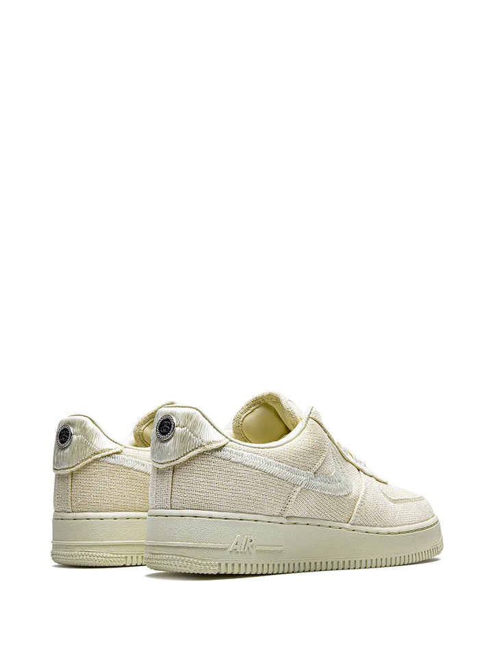 X Stussy Air Force 1 Low Fossil Sneakers