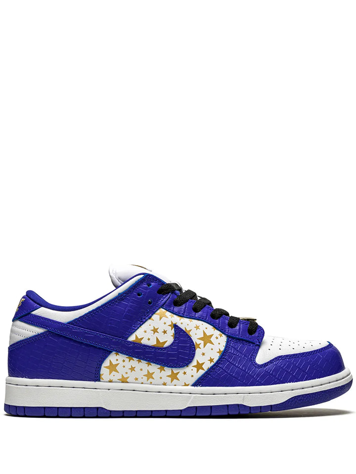 X Supreme Sb Dunk Low Stars/Hyper Blue Sneakers