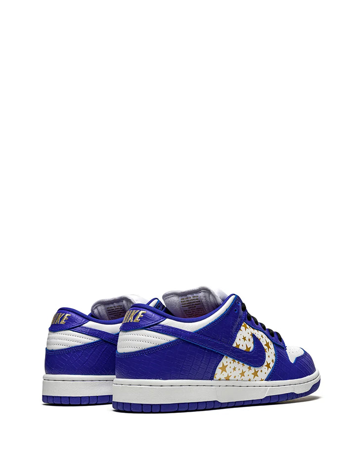 X Supreme Sb Dunk Low Stars/Hyper Blue Sneakers