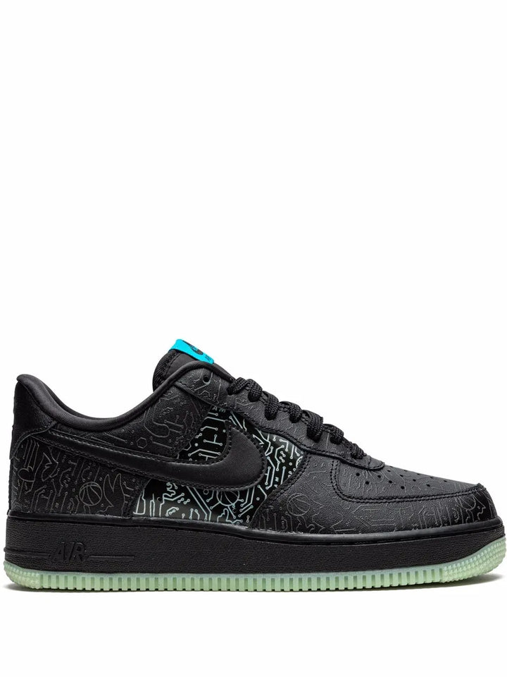 X Sapce Jam Air Force 1 Low Computer Chip Sneakers