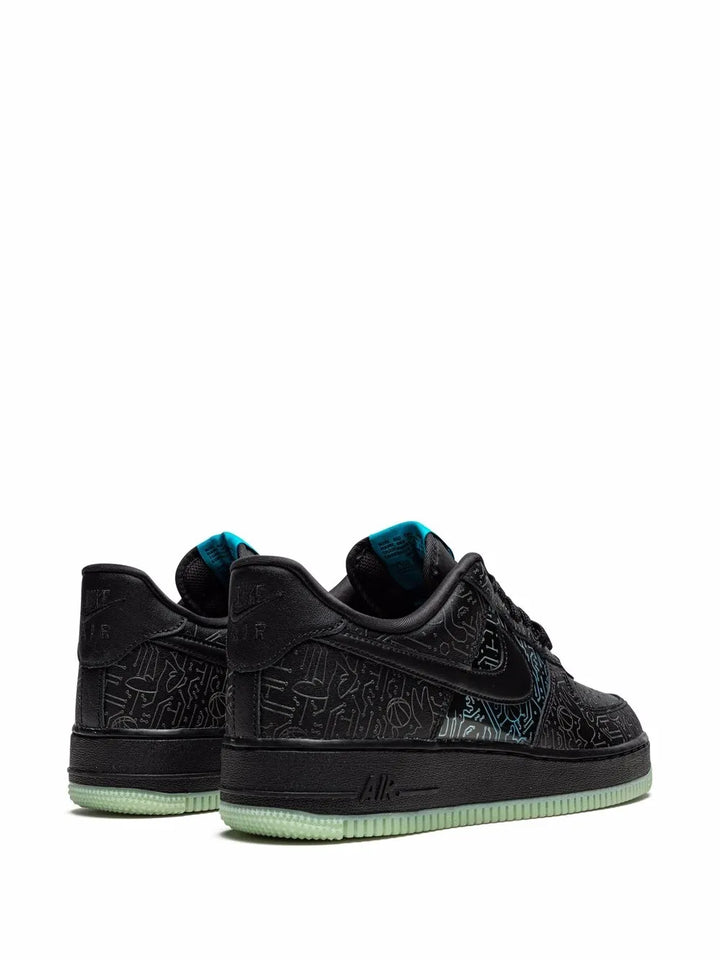 X Sapce Jam Air Force 1 Low Computer Chip Sneakers