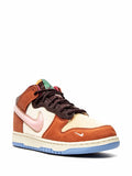 X Social Status Dunk Mid Chocolate Milk Sneakers