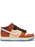 X Social Status Dunk Mid Chocolate Milk Sneakers