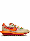 X Sacai X Clot Ldwaffle Net Orange Blaze Sneakers