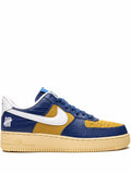 X Undefeated Air Force 1 Low Blue Croc Sneakers