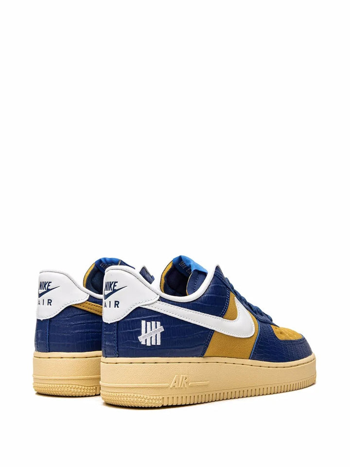 X Undefeated Air Force 1 Low Blue Croc Sneakers