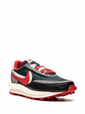 X Undercover X Sacai X Ldwaffle Midnight Spruce University Red Sneakers
