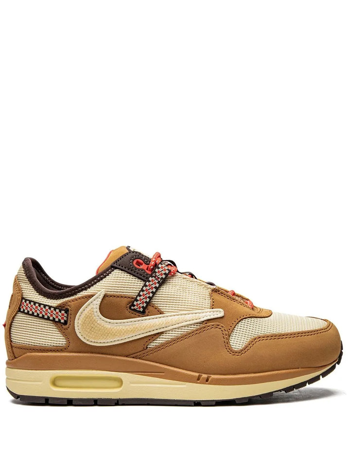X Travis Scott Air Max 1 Wheat Sneakers
