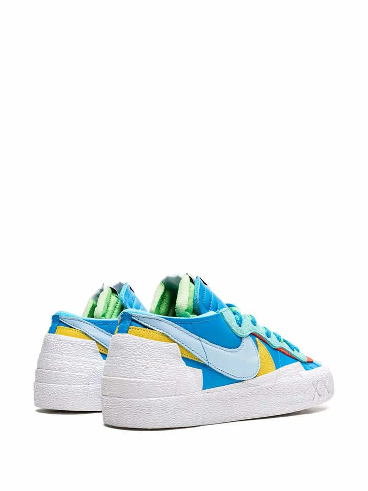 X Kaws X Sacai Blazer Low Blue Sneakers