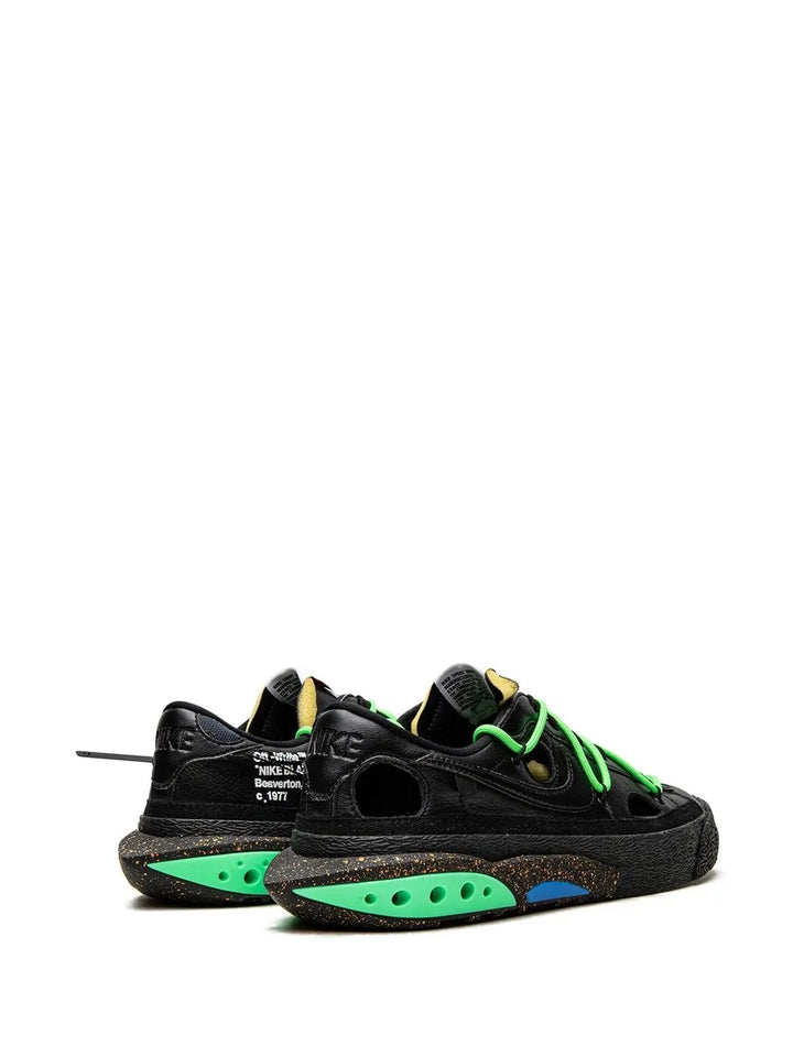 X Off-White Blazer Low Black/Electro Green Sneakers