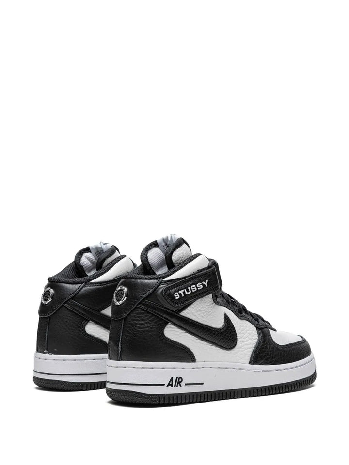 X St sy Air Force 1 Mid Light Bone Black Sneakers