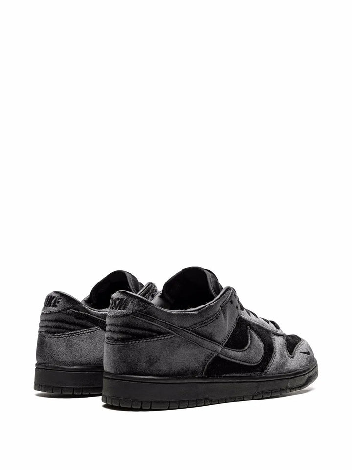 X Dover Street Market Dunk Low Triple Black Velvet Sneakers