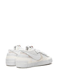 X Sacai Blazer Low White Patent Leather Sneakers