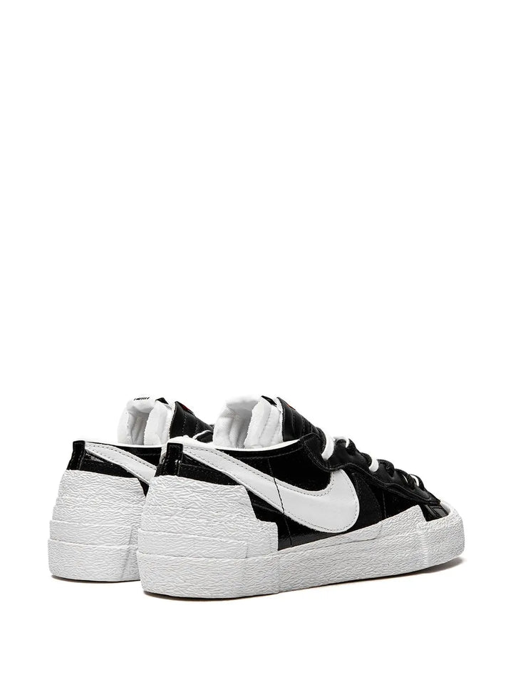 X Sacai Blazer Low Black Patent Leather Sneakers