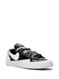 X Sacai Blazer Low Black Patent Leather Sneakers