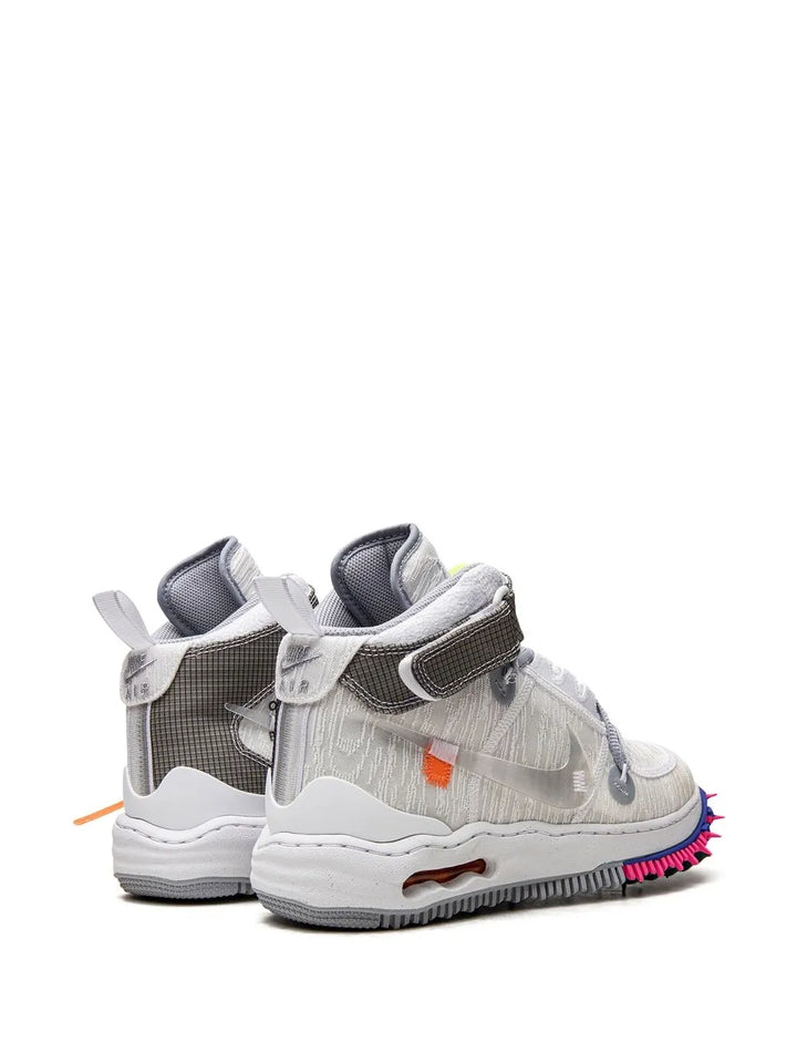X Off-White Air Force 1 Mid White Sneakers