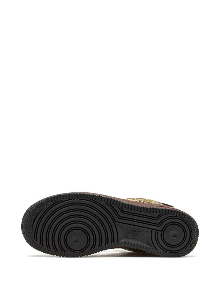 X Louis Vuitton Air Force 1 Low Virgil Abloh - Metallic Gold Sneakers
