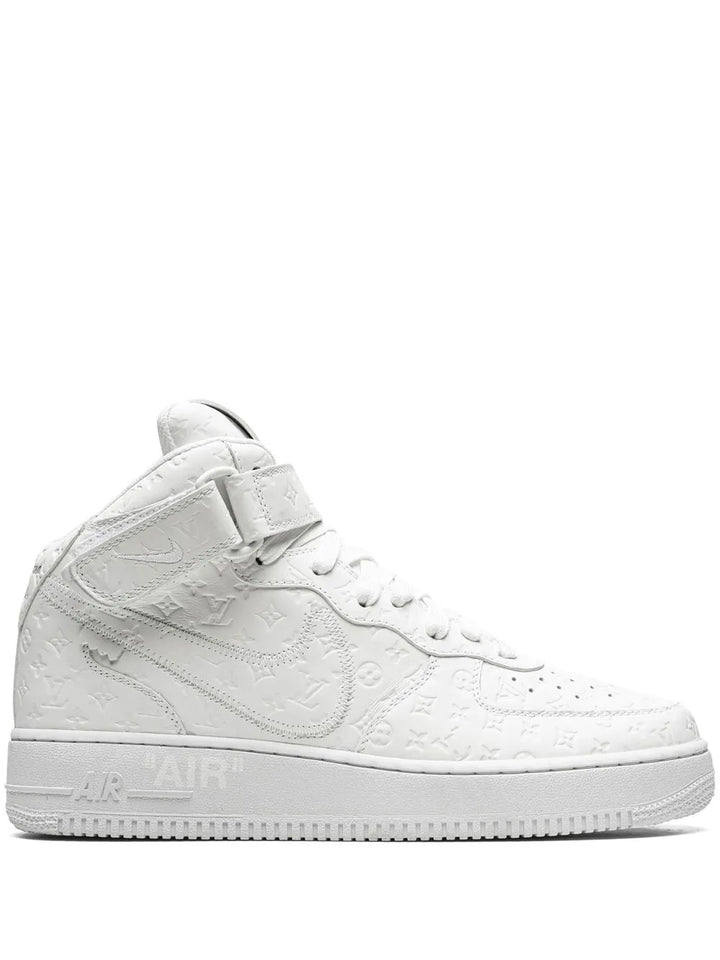 X Louis Vuitton X Virgil Abloh Air Force 1 Mid White/White Sneakers