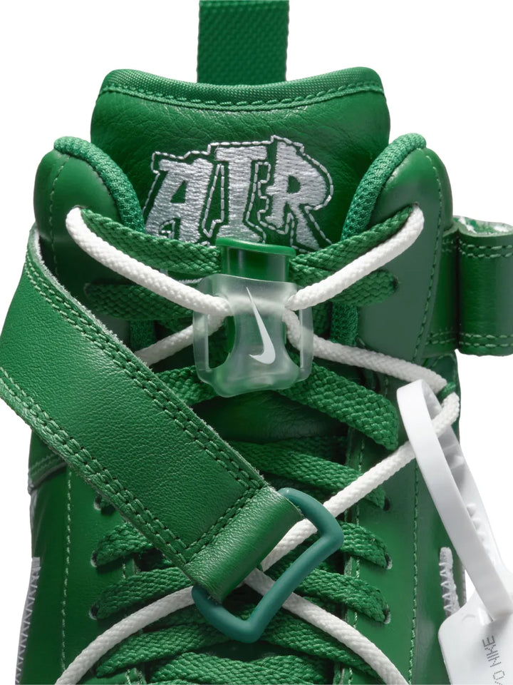 X Off-White Air Force 1 Mid Pine Green Sneakers