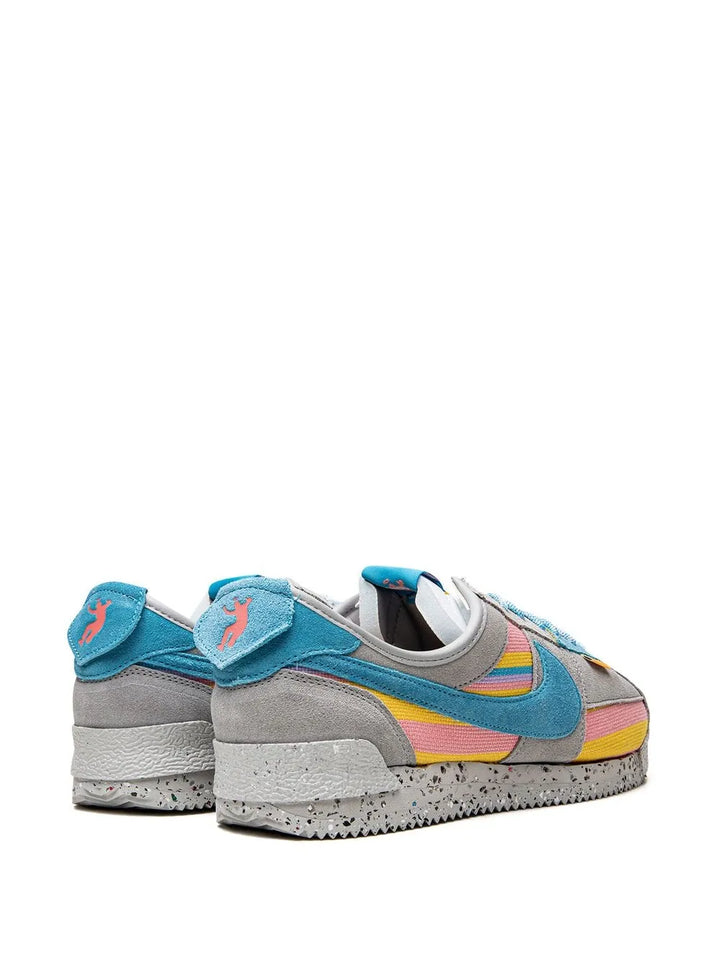 X Union Cortez Grey/Blue Sneakers
