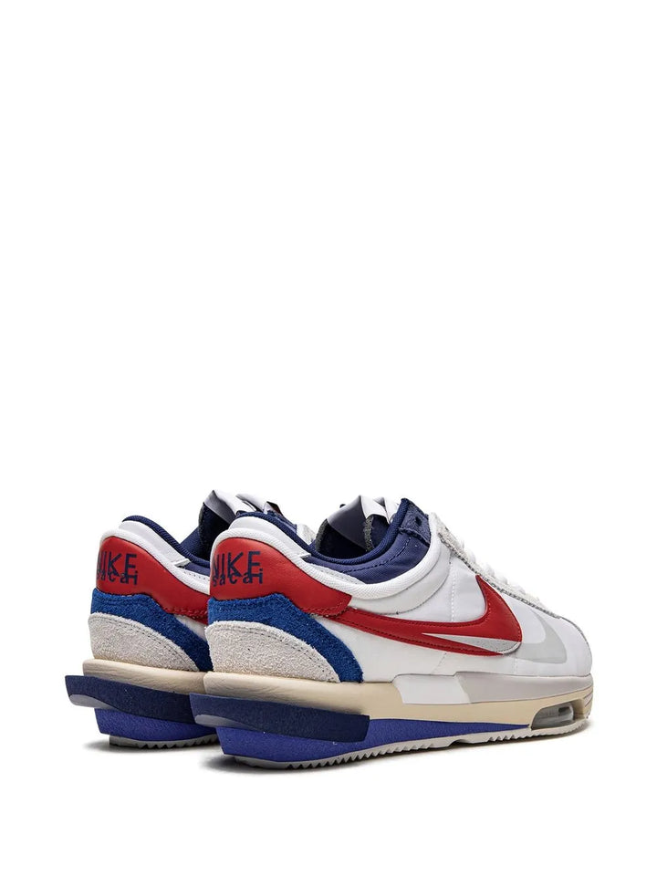 X Sacai Cortez 4.0 White/Red/Blue Sneakers