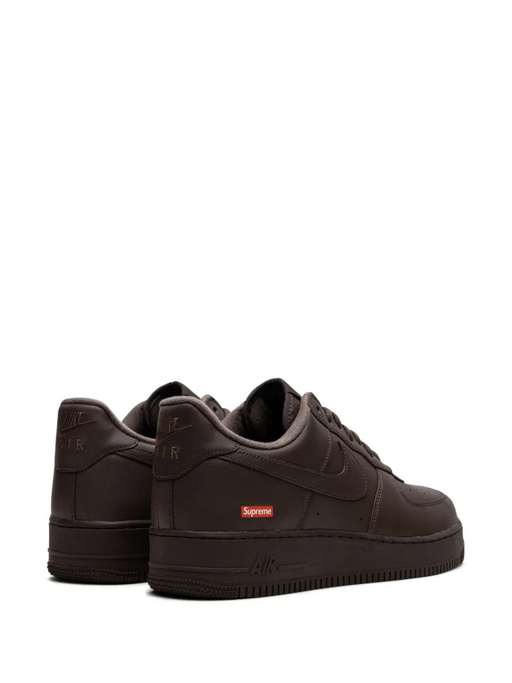 X Supreme Air Force 1 Brown Sneakers