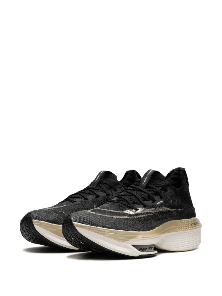 Zoom Alphafly Next% 2 Black Gold Sneakers