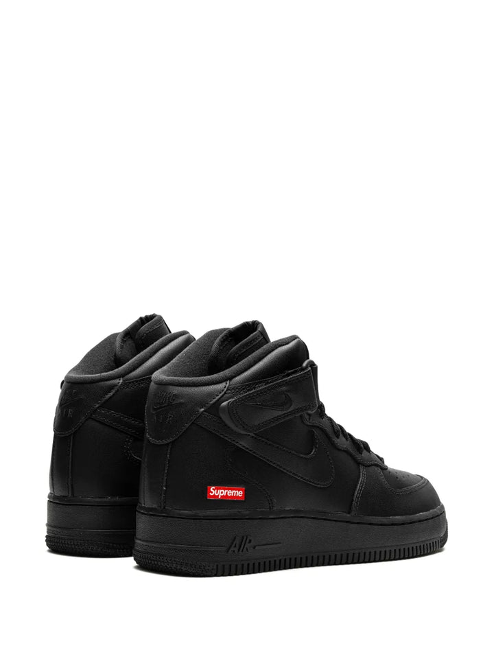X Supreme Air Force 1 Mid Mini Box Logo - Black Sneakers