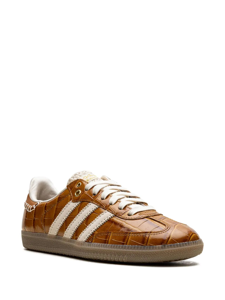 X Wales Bonner Samba Og Brown Croc Sneakers