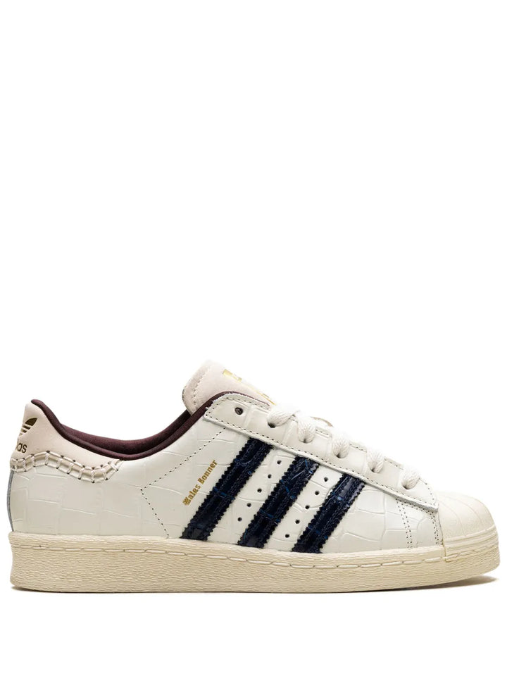 X Wales Bonner Superstar White Croc Sneakers