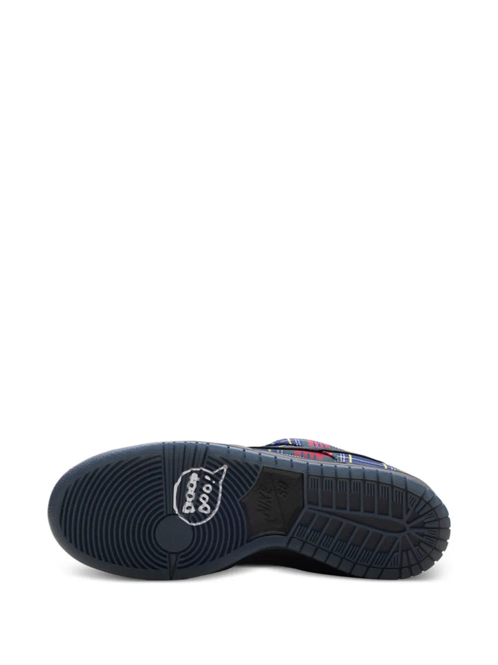 Sb Dunk Low Tartan Pompom Low-Top Sneakers